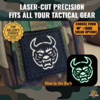 Oni Demon Japanese Mask Laser Patch