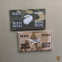 Custom Text Badge Patches with Velcro Backing for Backpacks, Tactical Gear, Caps and Outdoor Use