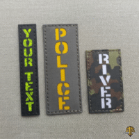 Vertical Custom Name Tape Laser Patch VELCRO hook
