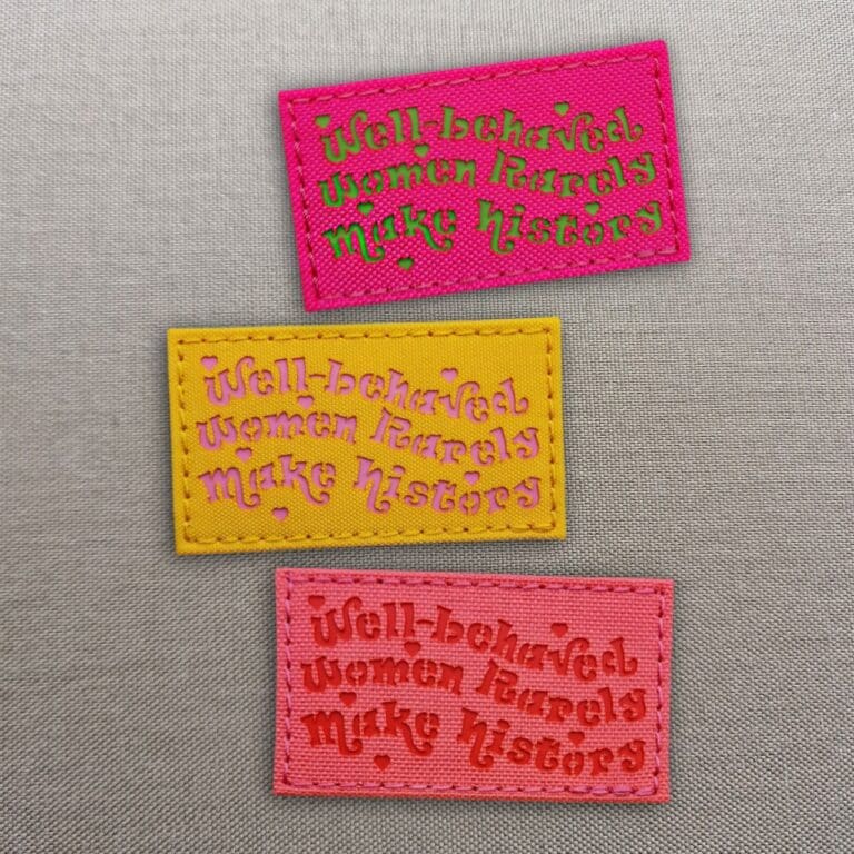 Well Behaved Women Rarely Make History Hook & Loop Patch